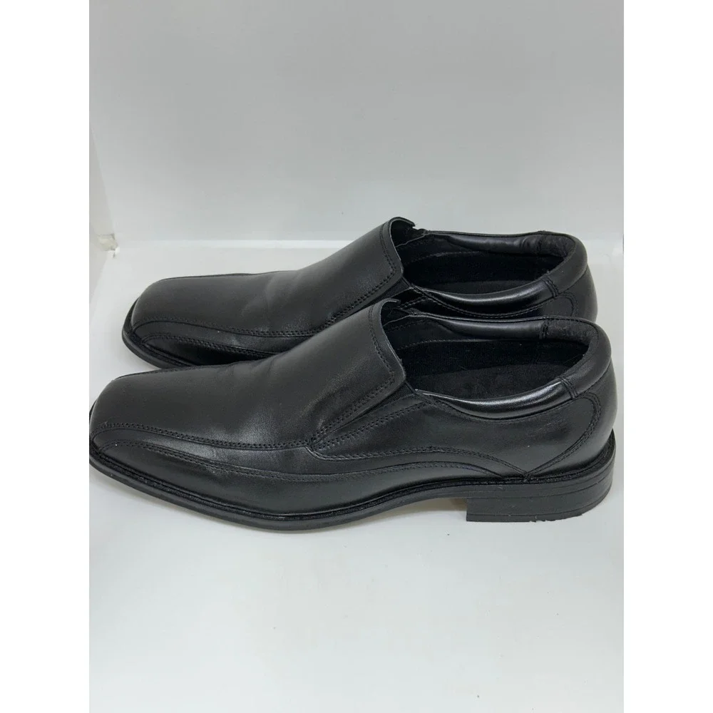 Dockers Loafers Black Slip On Square Toe Dress Shoes 10.5M Men